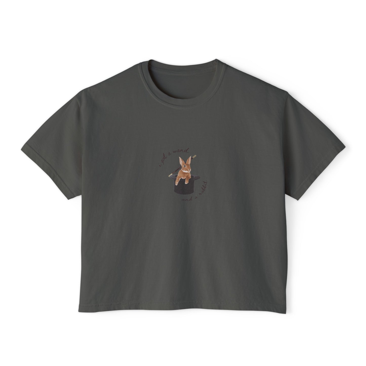 Wand & Rabbit | Oversized Cropped Tee