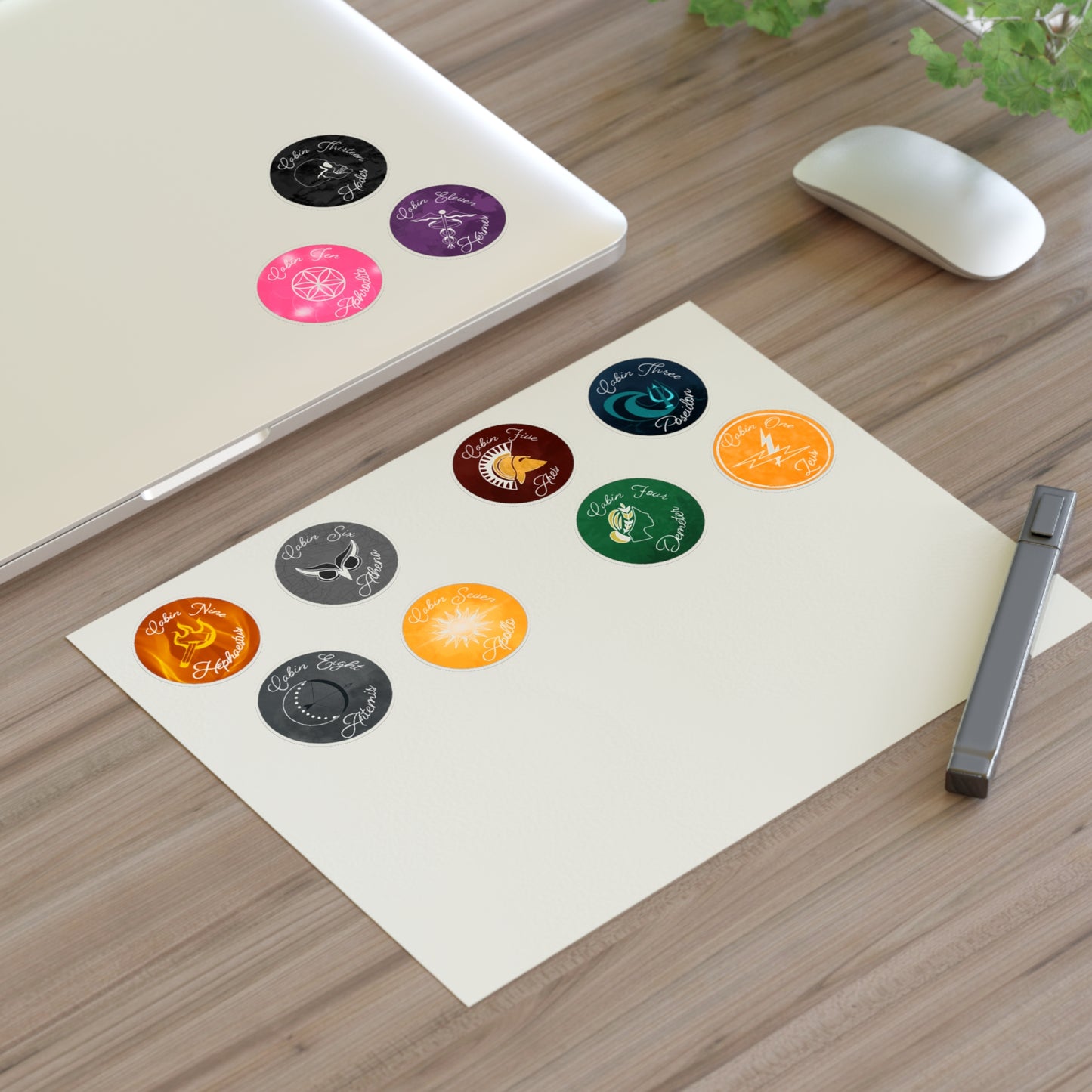 Camp Half Blood Cabin Sticker Sheet