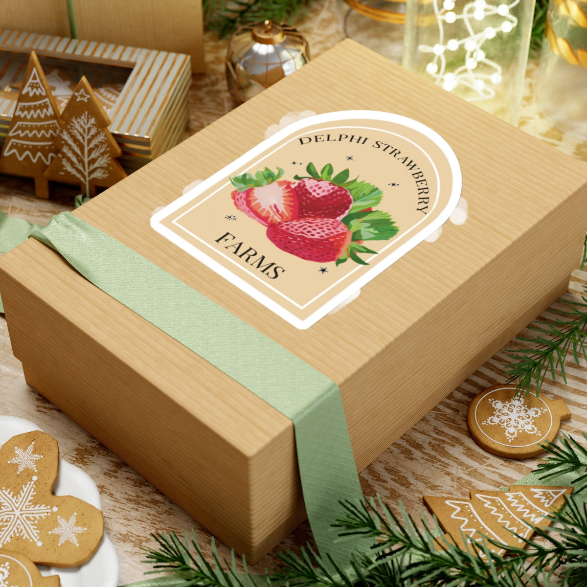 Delphi Strawberry Farms Sticker