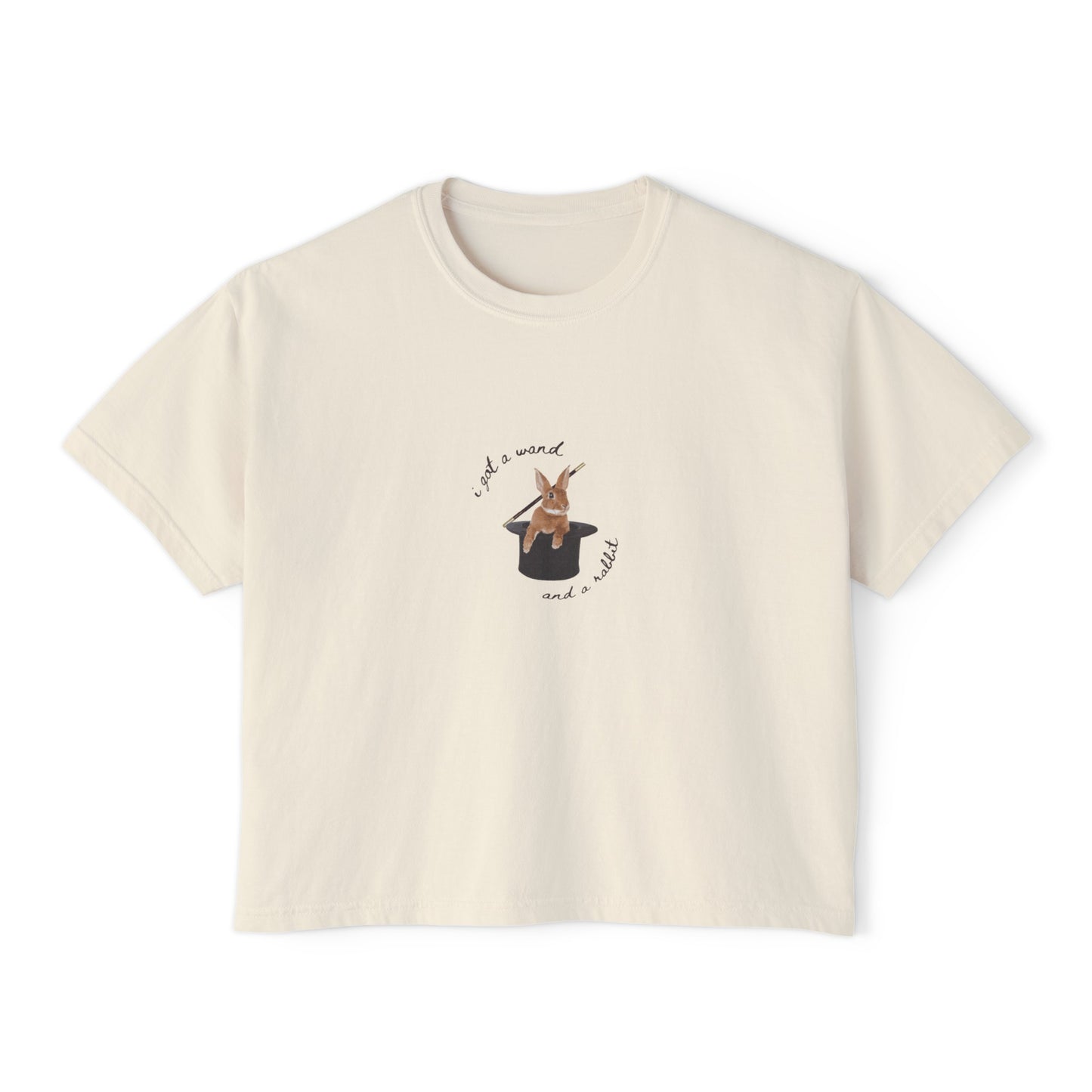 Wand & Rabbit | Oversized Cropped Tee
