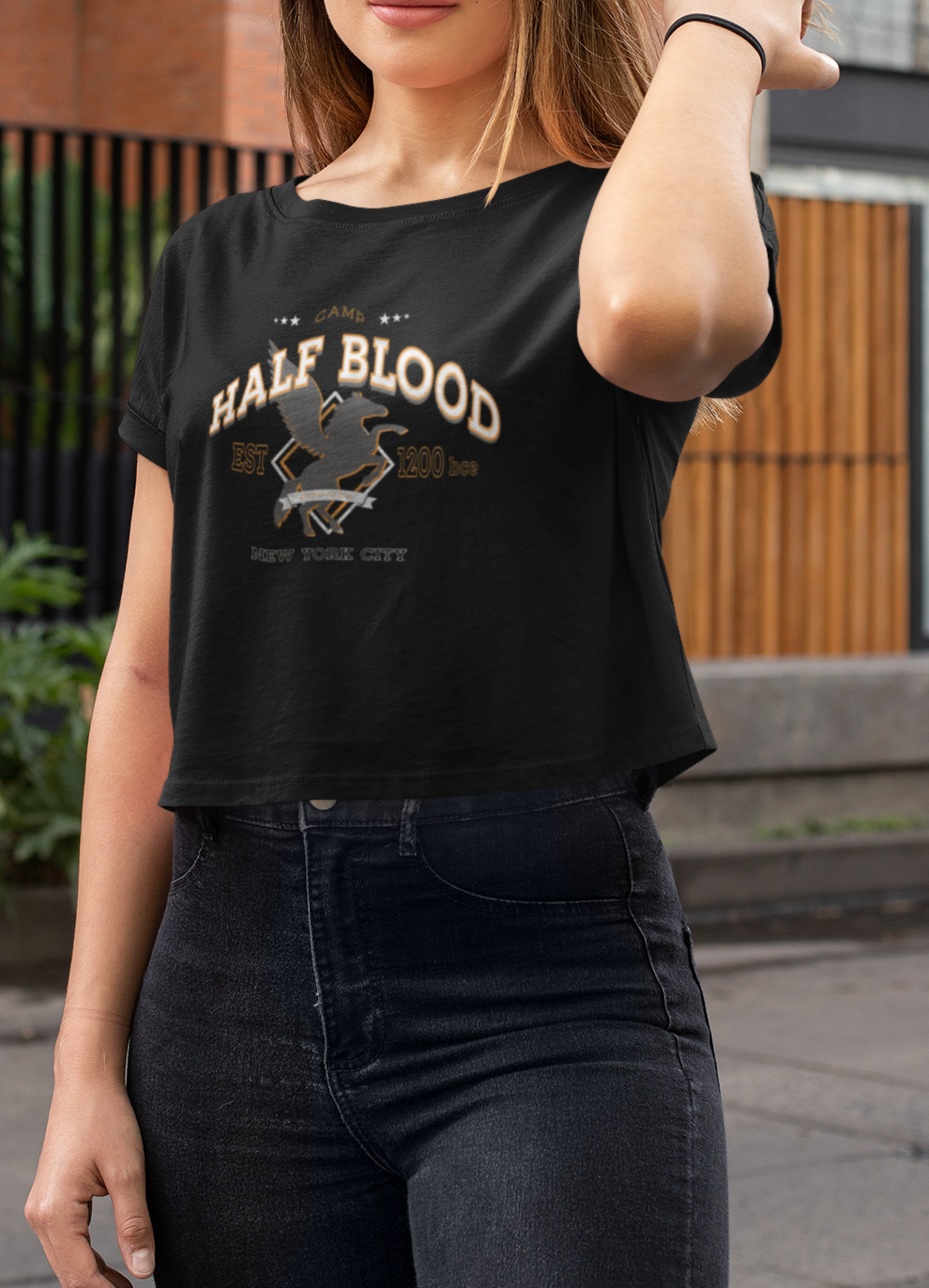 Graphic Camp Half Blood | Crop Top