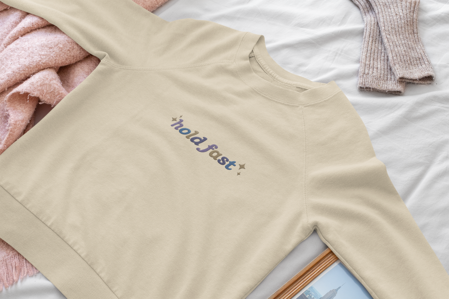 Hold Fast | Embroidered Crewneck