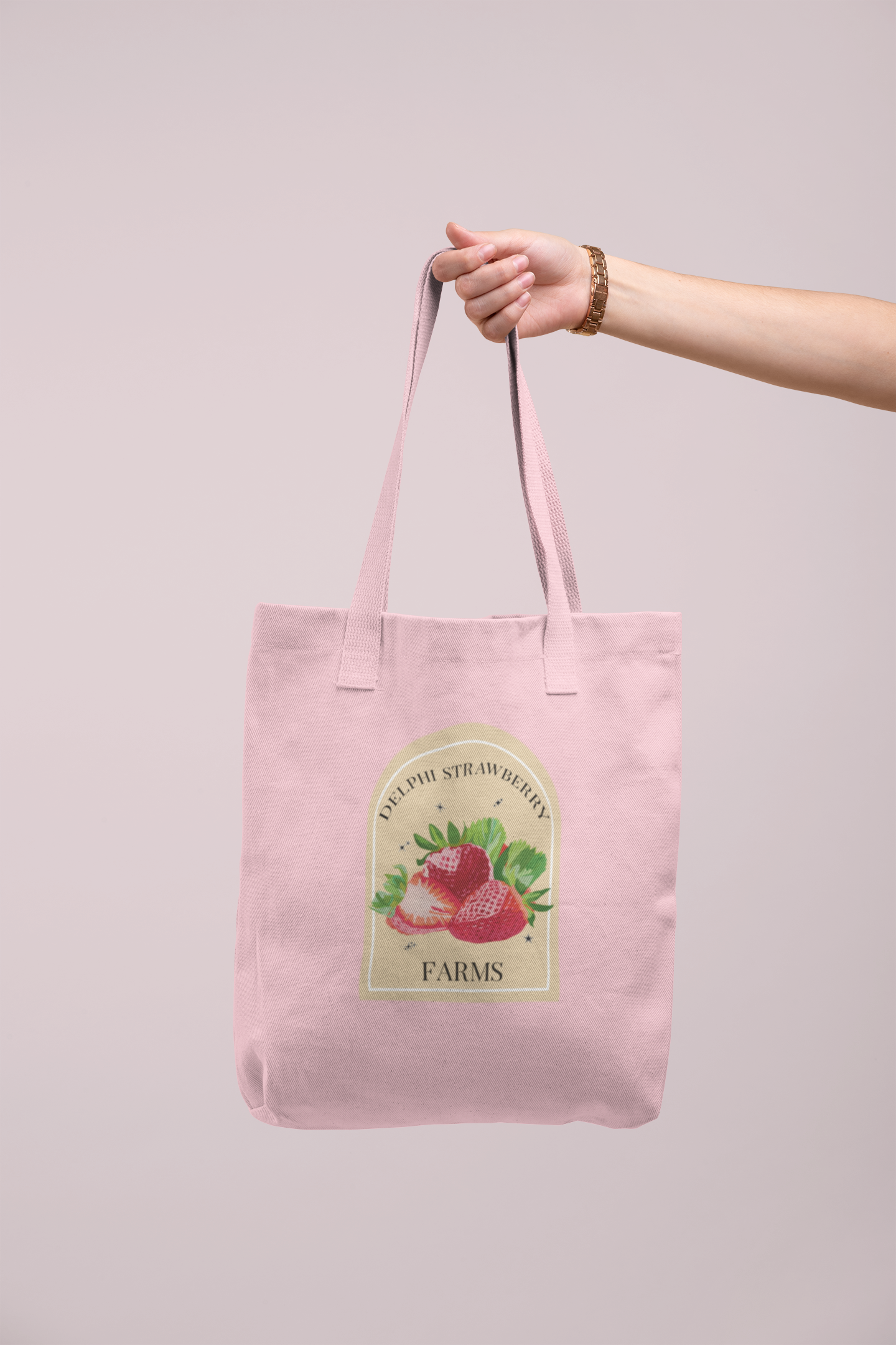 Delphi Strawberry Farms Tote Bag