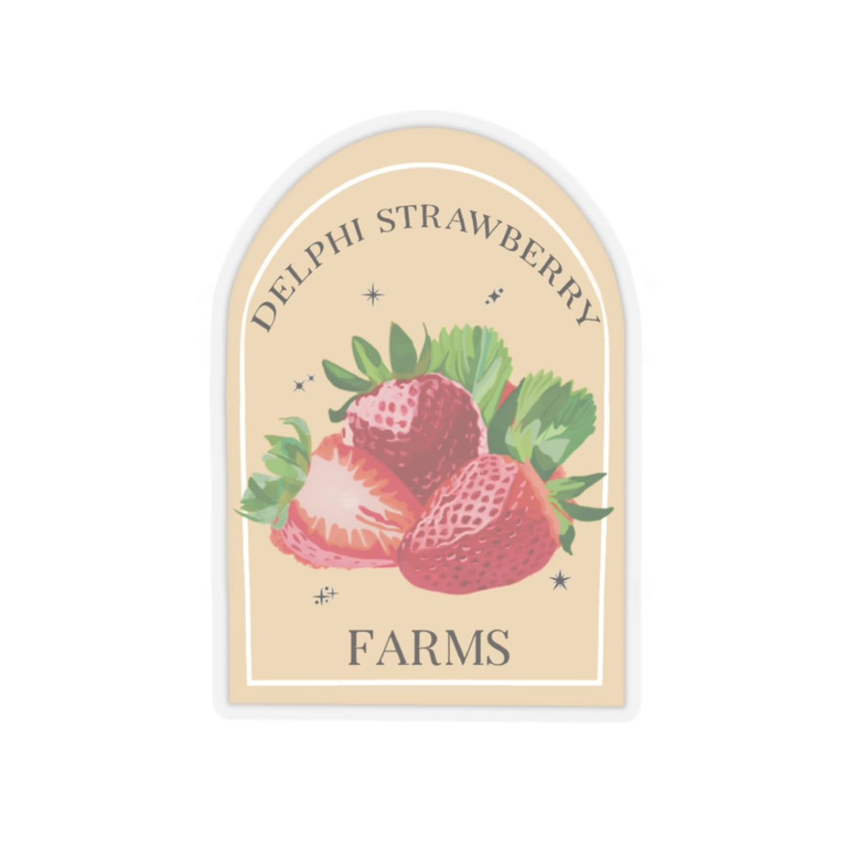 Delphi Strawberry Farms Sticker