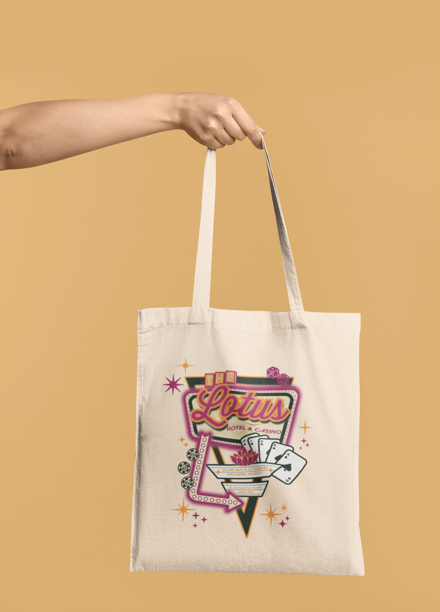 Lotus Hotel & Casino Tote Bag