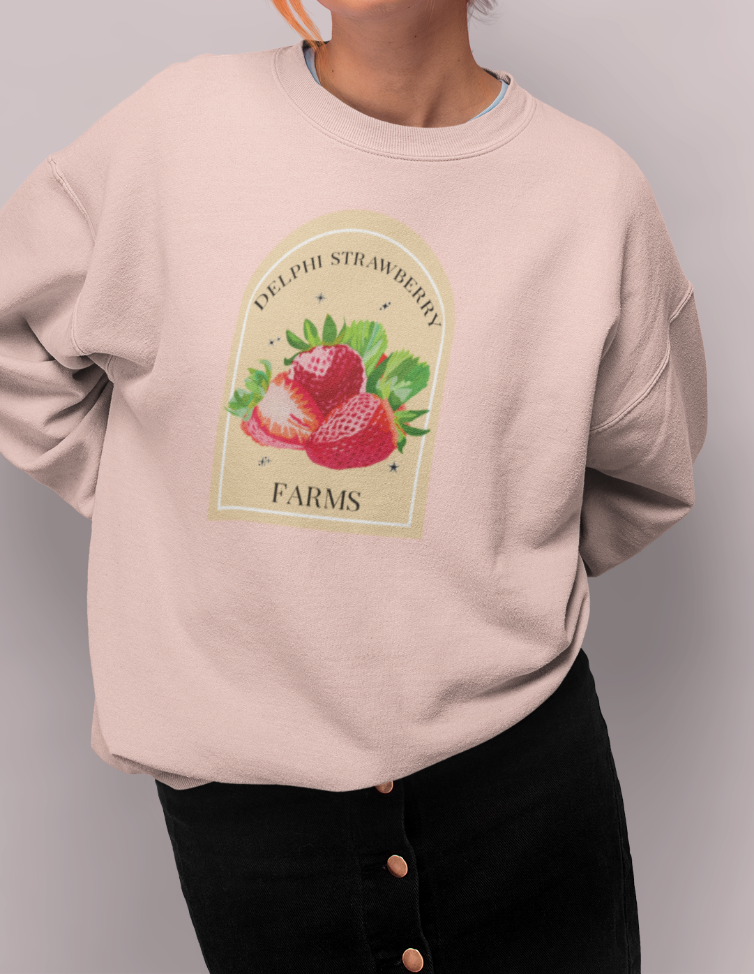 Delphi Strawberry Farms Crewneck