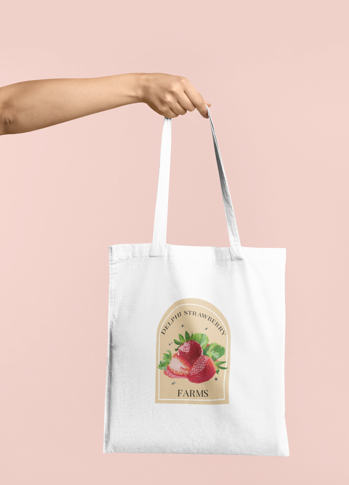 Delphi Strawberry Farms Tote Bag