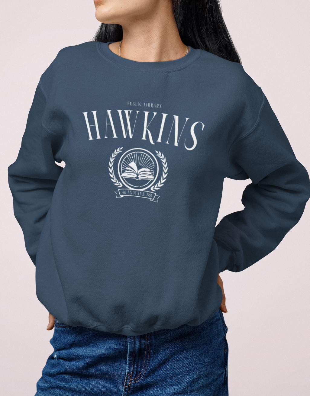 Hawkins Library Crewneck