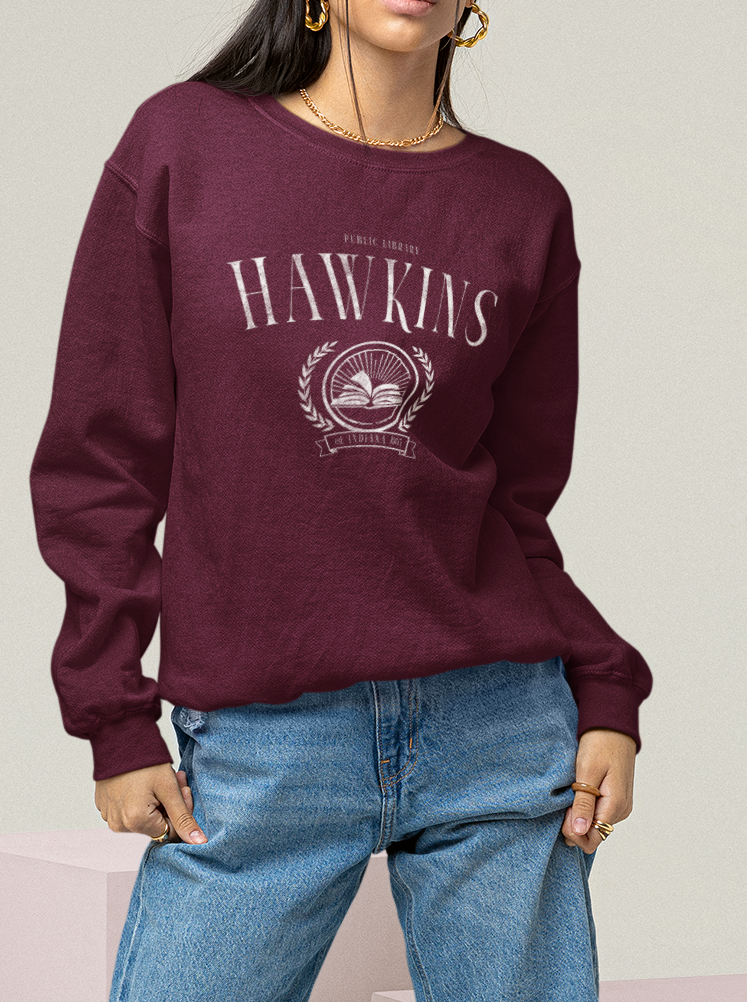 Hawkins Library Crewneck